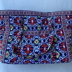 Vera Bradley Sun Valley Zip Top Shoulder Bag/Tote